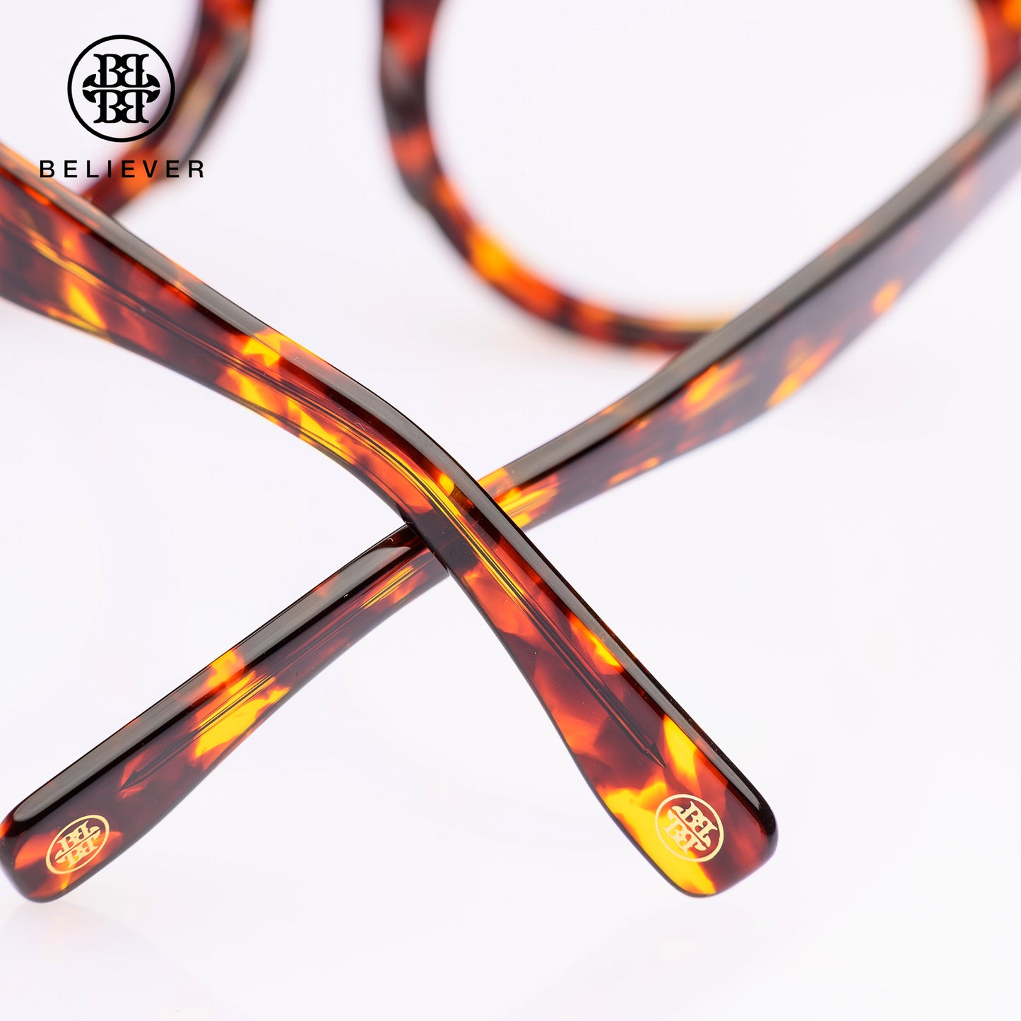 BELIEVER EYEWEAR - ROUND-FRAME GLASSES BROWN TORTOISESHELL