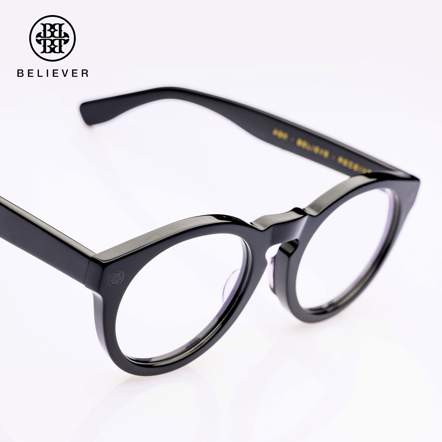 BELIEVER EYEWEAR - ROUND-FRAME GLASSES BLACK