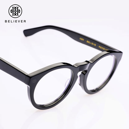 BELIEVER EYEWEAR - ROUND-FRAME GLASSES BLACK