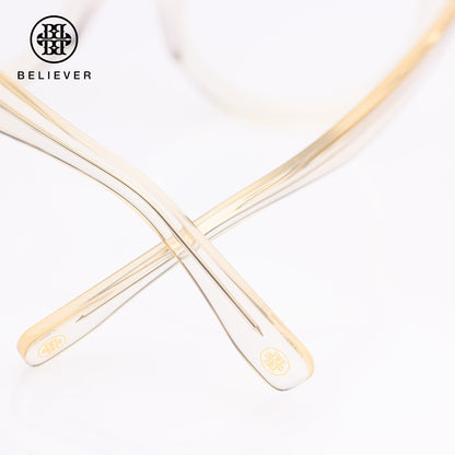BELIEVER EYEWEAR - ROUND-FRAME GLASSES TRANSPARENT