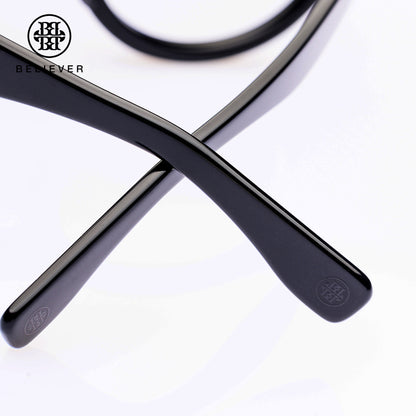 BELIEVER EYEWEAR - ROUND-FRAME GLASSES BLACK