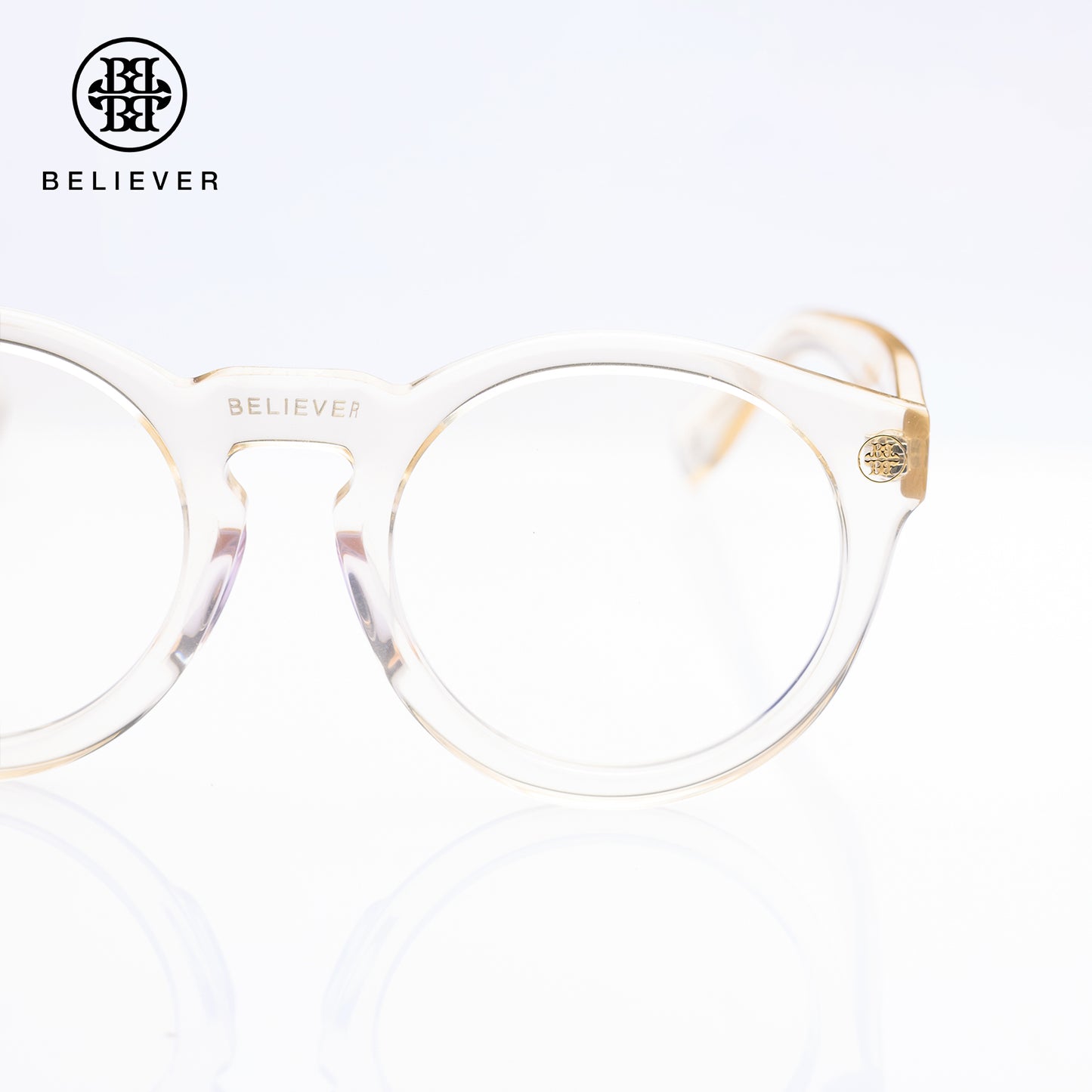 BELIEVER EYEWEAR - ROUND-FRAME GLASSES TRANSPARENT