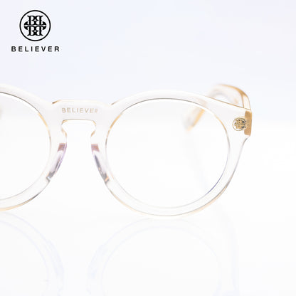 BELIEVER EYEWEAR - ROUND-FRAME GLASSES TRANSPARENT