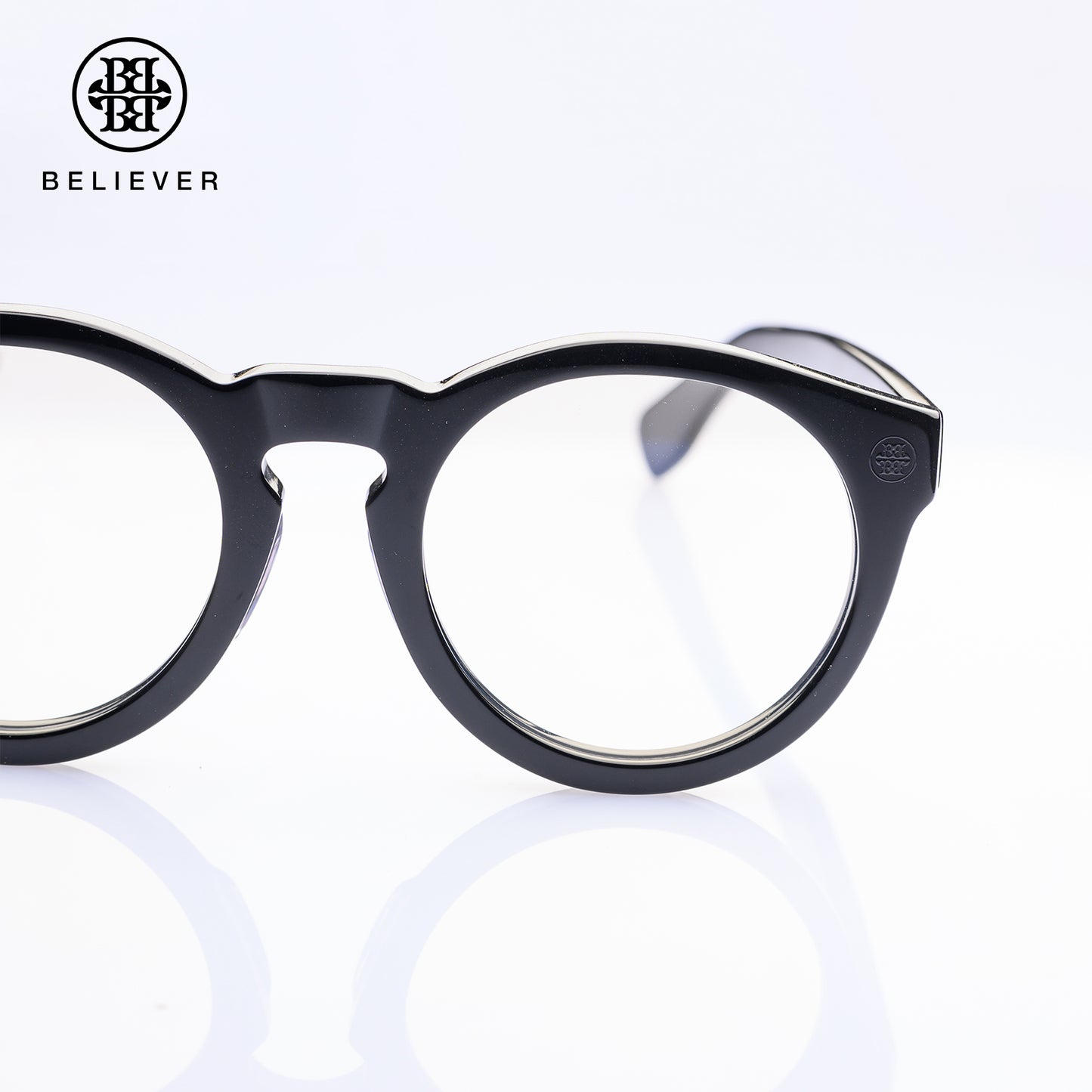 BELIEVER EYEWEAR - ROUND-FRAME GLASSES BLACK
