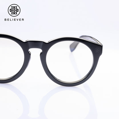 BELIEVER EYEWEAR - ROUND-FRAME GLASSES BLACK