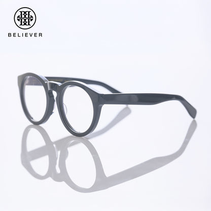 BELIEVER EYEWEAR - ROUND-FRAME GLASSES BLACK