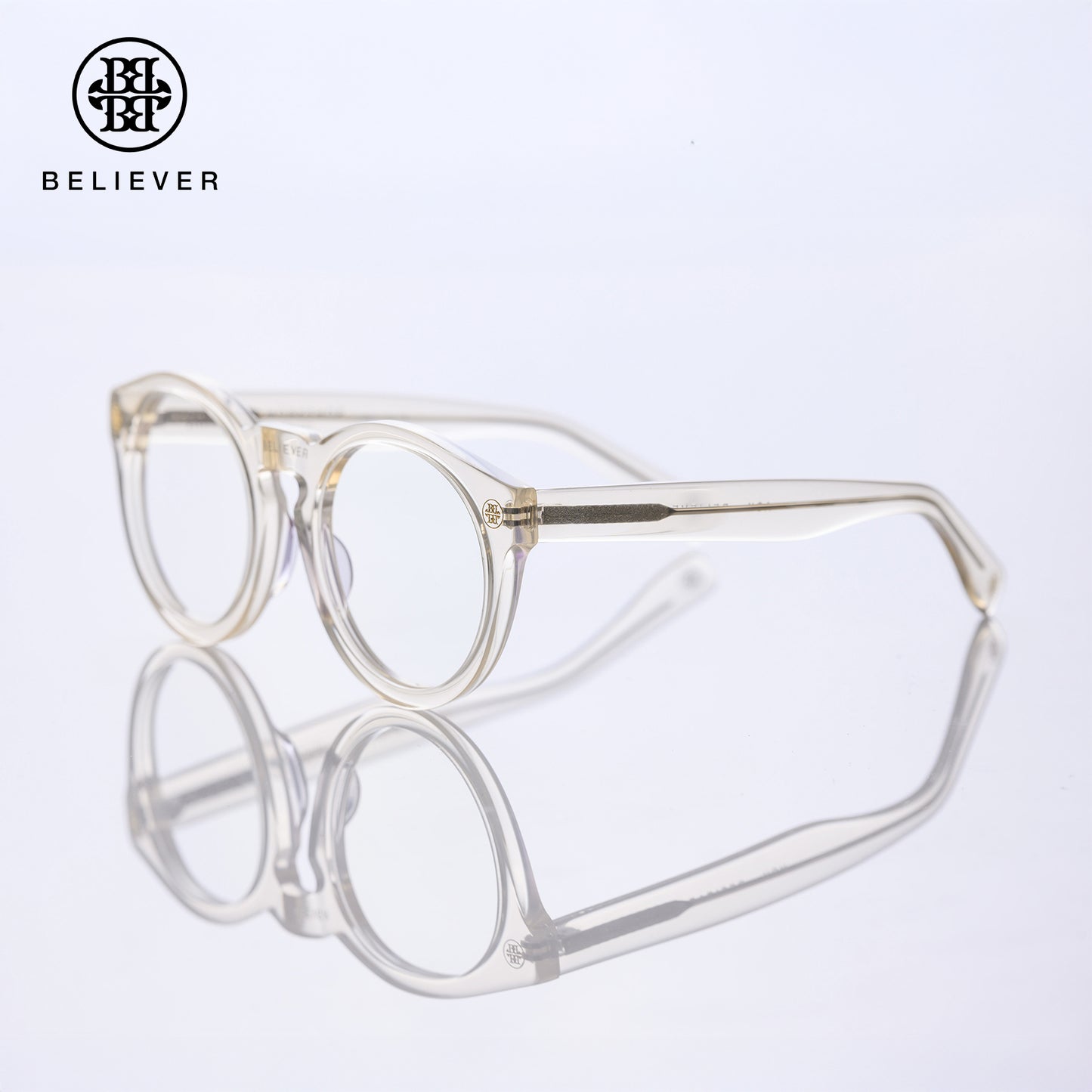 BELIEVER EYEWEAR - ROUND-FRAME GLASSES TRANSPARENT