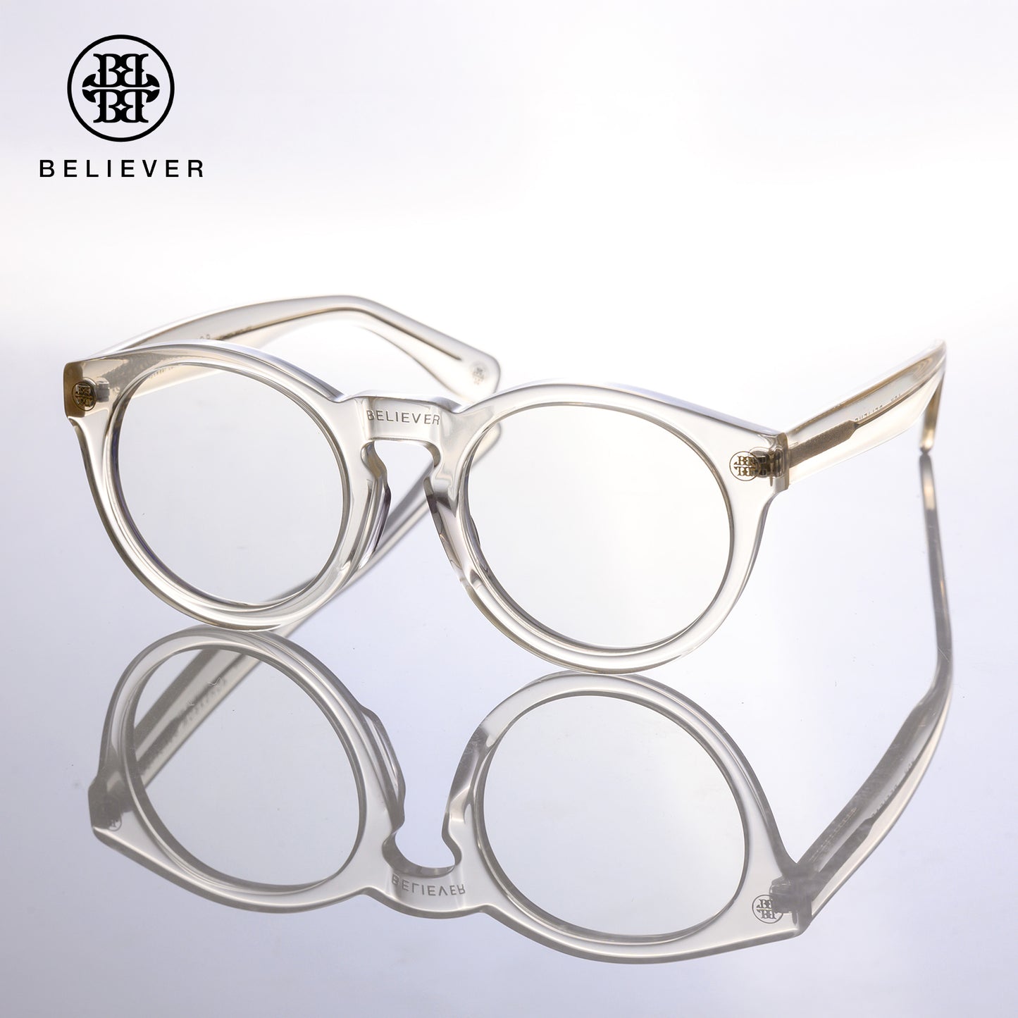 BELIEVER EYEWEAR - ROUND-FRAME GLASSES TRANSPARENT