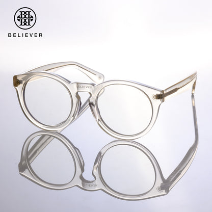 BELIEVER EYEWEAR - ROUND-FRAME GLASSES TRANSPARENT
