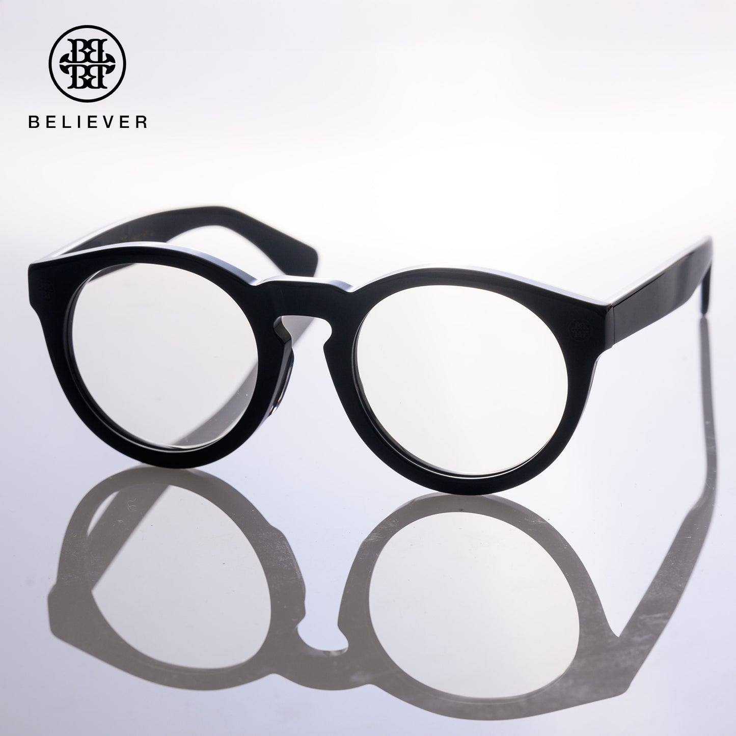 BELIEVER EYEWEAR - ROUND-FRAME GLASSES BLACK