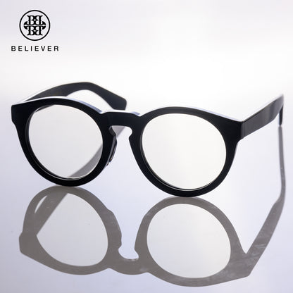 BELIEVER EYEWEAR - ROUND-FRAME GLASSES BLACK