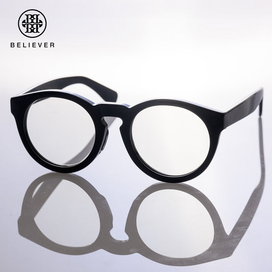 BELIEVER EYEWEAR - ROUND-FRAME GLASSES BLACK